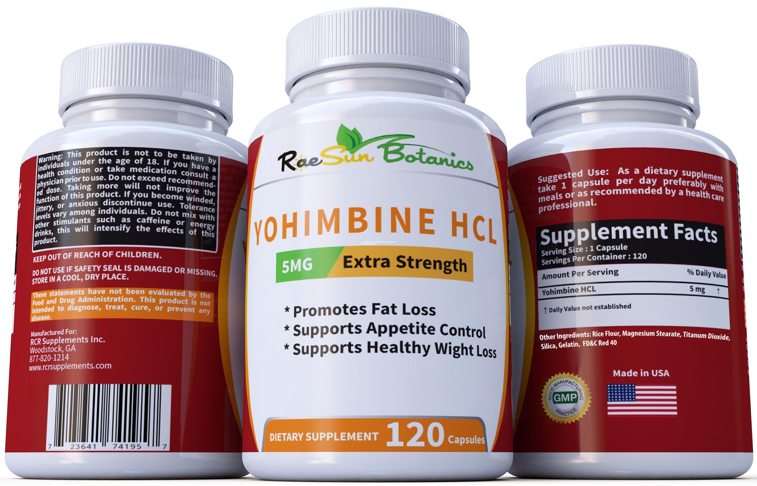 Extra Strength Yohimbine HCL 🔥 Metabolic Fat Burner RaeSun Botanics